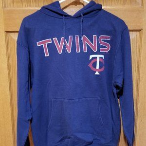 MAJESTIC Men's S MINNESOTA TWINS MLB Baseball Navy Blue Hoodie Sweatshirt